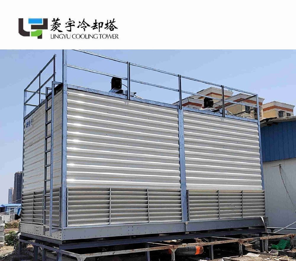 南阳港达商贸城600吨菱宇方形逆流冷却塔