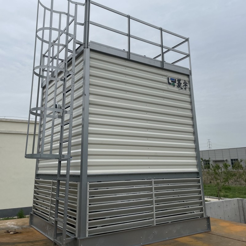 河南商丘菱宇LYN--200T无底盆高温方形逆流式钣金冷却塔安装完成 河南商丘菱宇LYN--200T无底盆高温方形逆流式钣金冷却塔安装完成