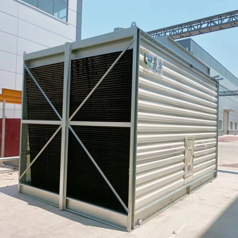 河南濮阳菱宇LYH--300T单体方形横流式钣金冷却塔安装完成