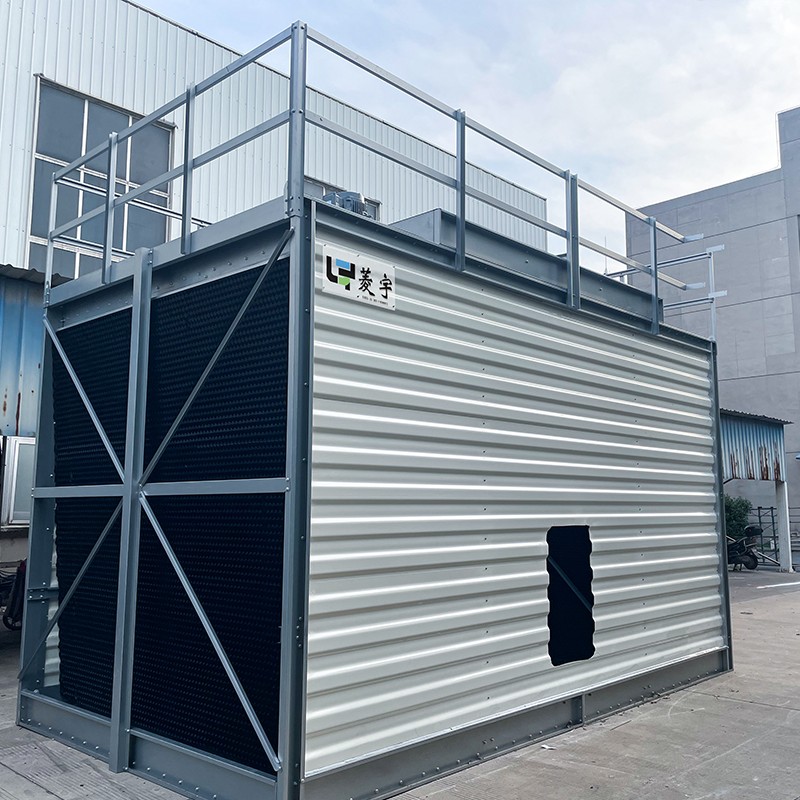 安徽合肥菱宇LYH--300T方形横流式钣金冷却塔安装完成