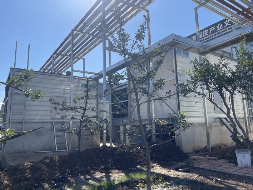 西安菱宇方形横流式高温型钣金冷却塔与标准型方形横流式钣金冷却塔安装完成 西安菱宇方形横流式高温型钣金冷却塔与标准型方形横流式钣金冷却塔安装完成