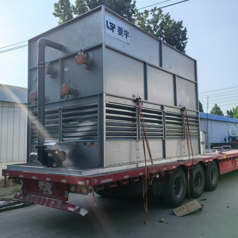 安徽合肥菱宇方形逆流闭式冷却塔整机运输出货