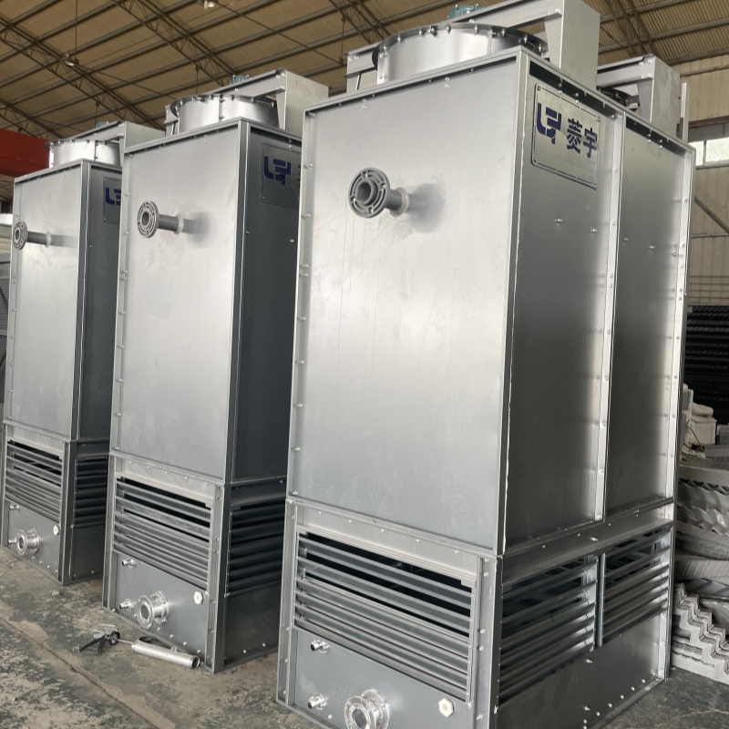 河南郑州菱宇定制款组合式方形逆流车载式钢板冷却塔装车出货