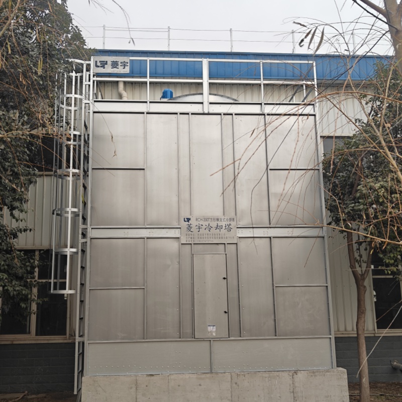 河南南阳菱宇双层方形横流式钢板冷却塔安装完成