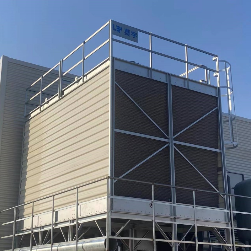 山东菏泽工厂的菱宇方形横流式钣金冷却塔安装到位 山东菏泽工厂的菱宇方形横流式钣金冷却塔安装到位